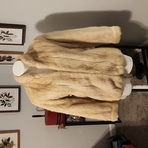 BLONDE MINK FUR COAT